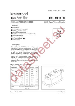 IRKD250-12 datasheet  